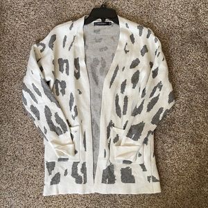 Leopard print cardigan